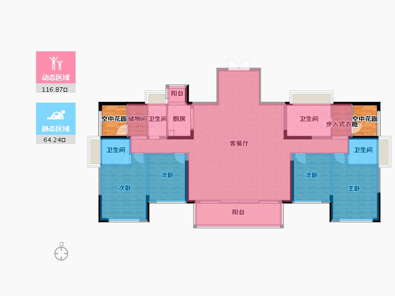 广东省-清远市-君临苑-209.00-户型库-动静分区