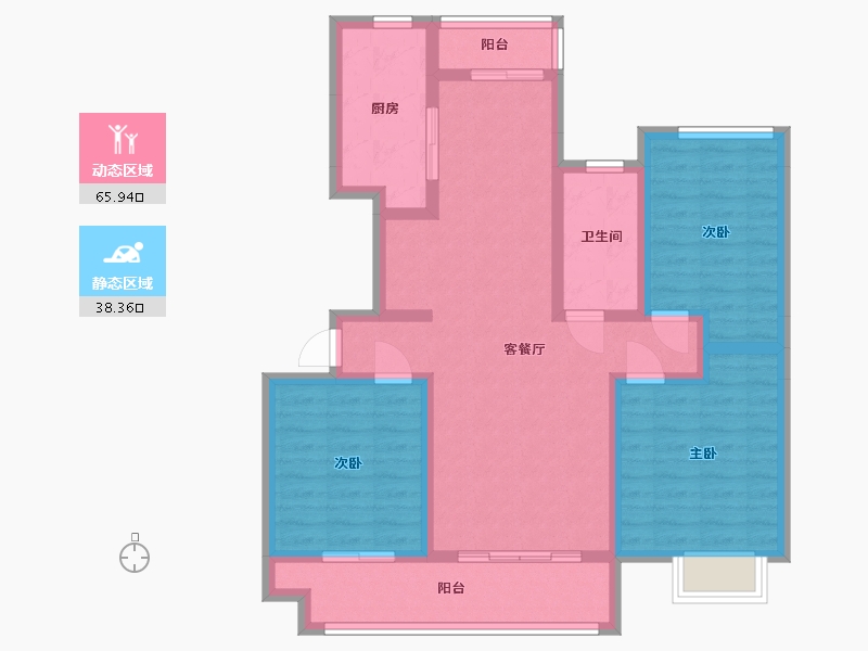 河南省-开封市-建业花园里-92.00-户型库-动静分区