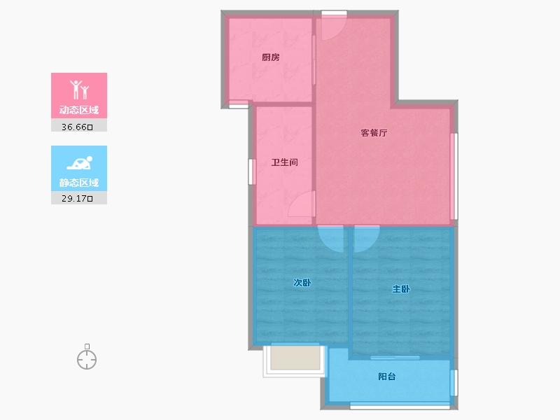 陕西省-西安市-天赐颐府-74.19-户型库-动静分区