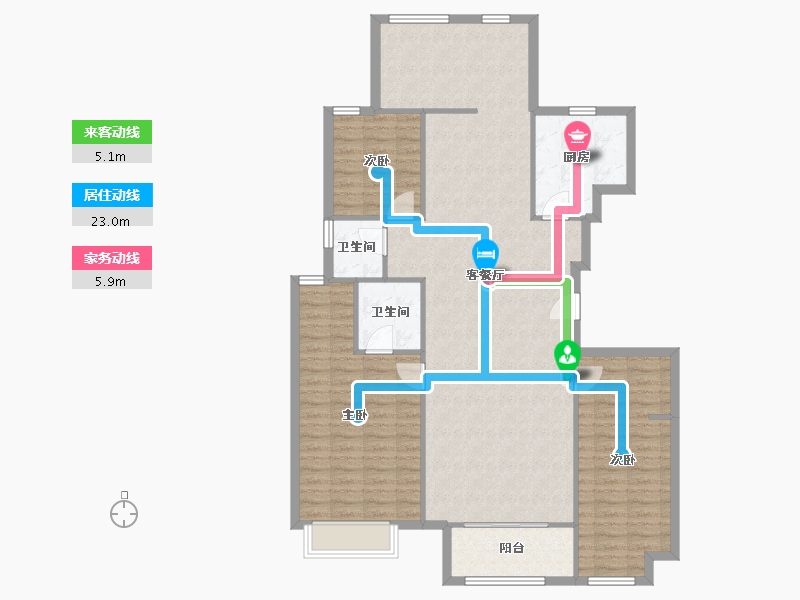 河南省-郑州市-华启金悦府-120.00-户型库-动静线