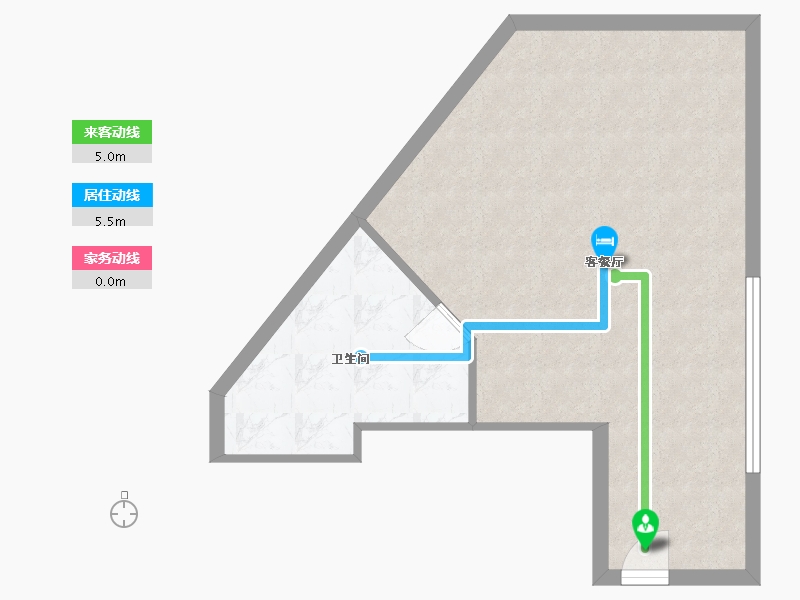 青海省-西宁市-天桥·中心-47.64-户型库-动静线