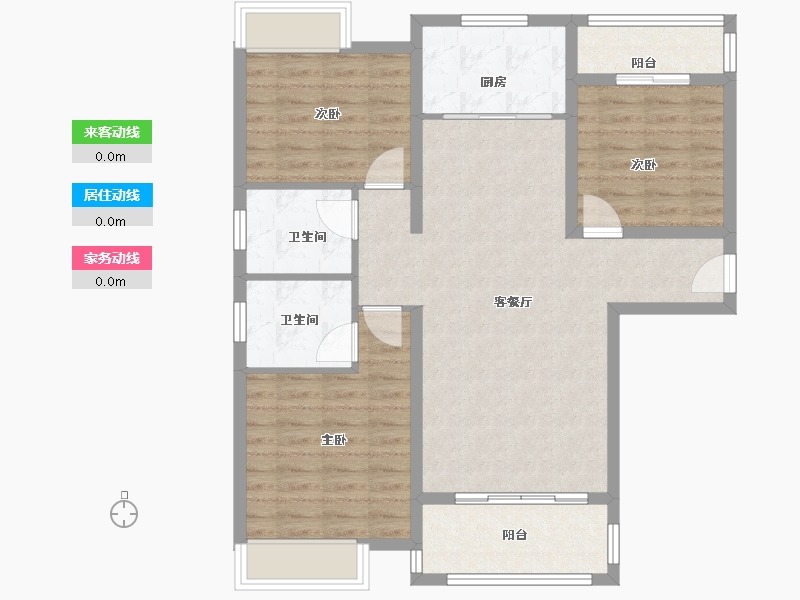 湖北省-武汉市-龙湖天玺-91.20-户型库-动静线