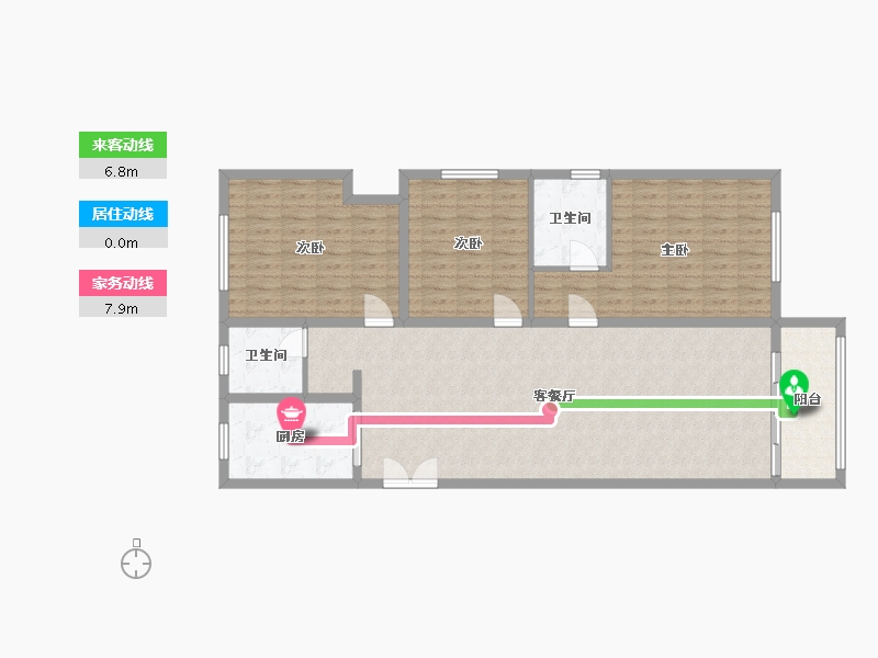 安徽省-阜阳市-弘城学府-124.00-户型库-动静线