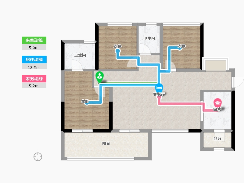 四川省-成都市-明信天府壹号-91.18-户型库-动静线