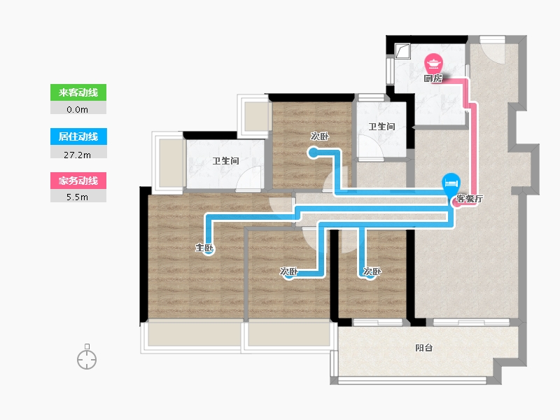 广东省-深圳市-润晖府-82.04-户型库-动静线