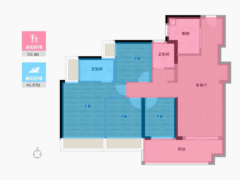 广东省-深圳市-润晖府-82.04-户型库-动静分区