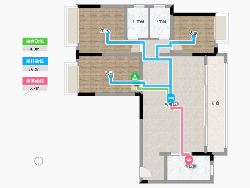 贵州省-遵义市-洪景乡郡-107.27-户型库-动静线