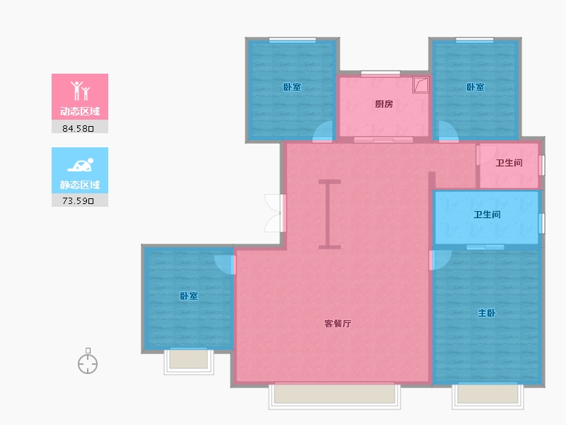 河北省-保定市-春江锦上-144.00-户型库-动静分区