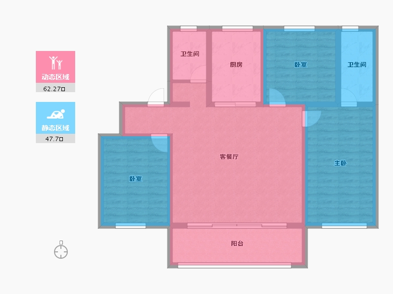 河南省-鹤壁市-科好君邻书院-98.40-户型库-动静分区