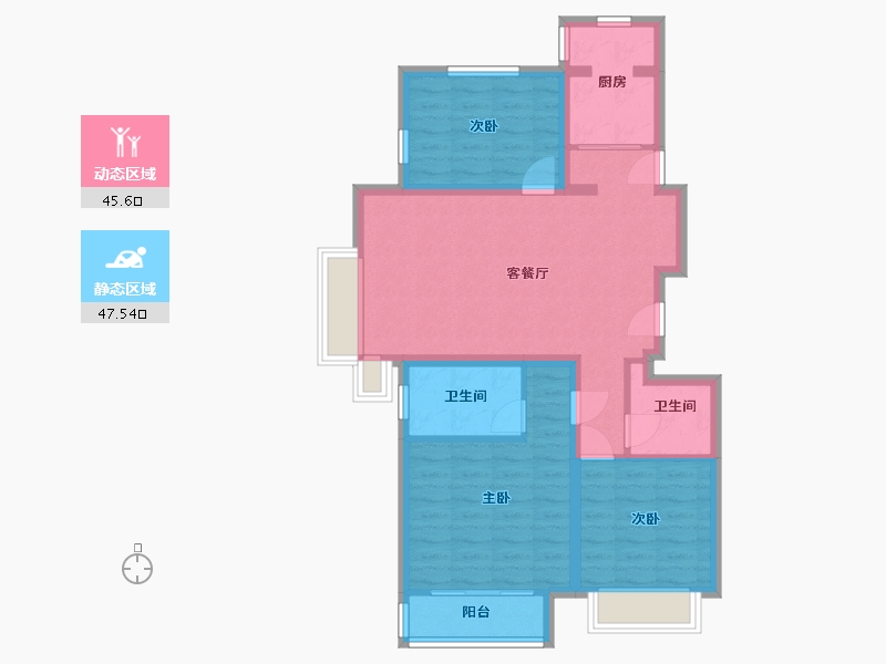 北京-北京市-京投发展·檀谷-83.01-户型库-动静分区