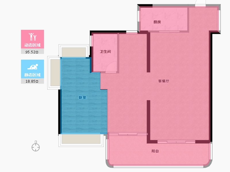 广东省-惠州市-中海龙湖臻如府-105.70-户型库-动静分区