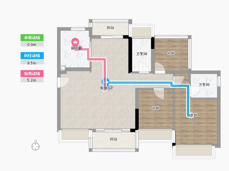 广东省-江门市-满天星-80.00-户型库-动静线