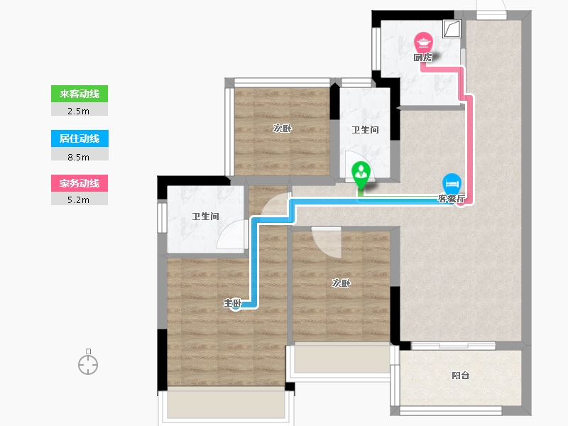 广东省-江门市-满天星-68.00-户型库-动静线