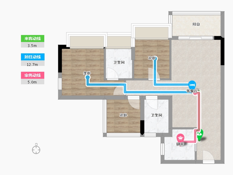 广东省-江门市-满天星-61.60-户型库-动静线