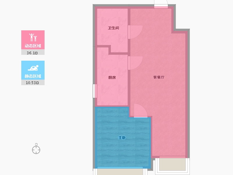 北京-北京市-越秀·星樾-42.06-户型库-动静分区