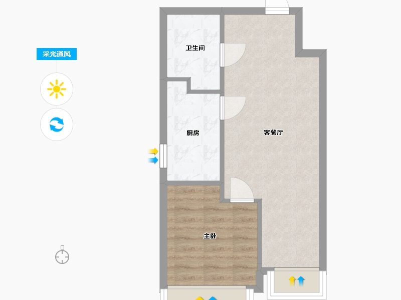 北京-北京市-越秀·星樾-42.06-户型库-采光通风