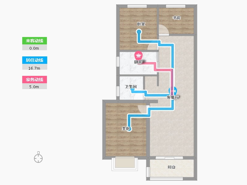 浙江省-宁波市-保利·和颂文华-67.21-户型库-动静线