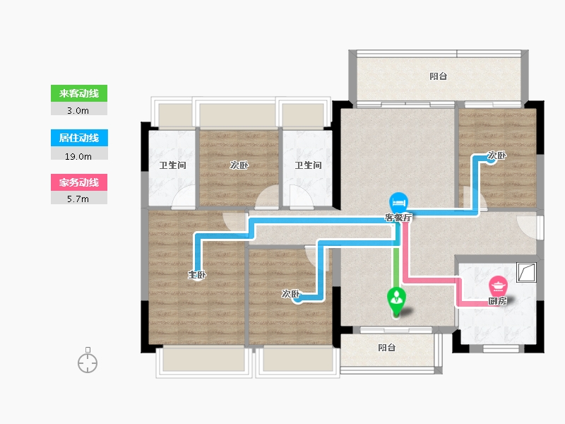 广东省-东莞市-保利和悦滨江-97.48-户型库-动静线