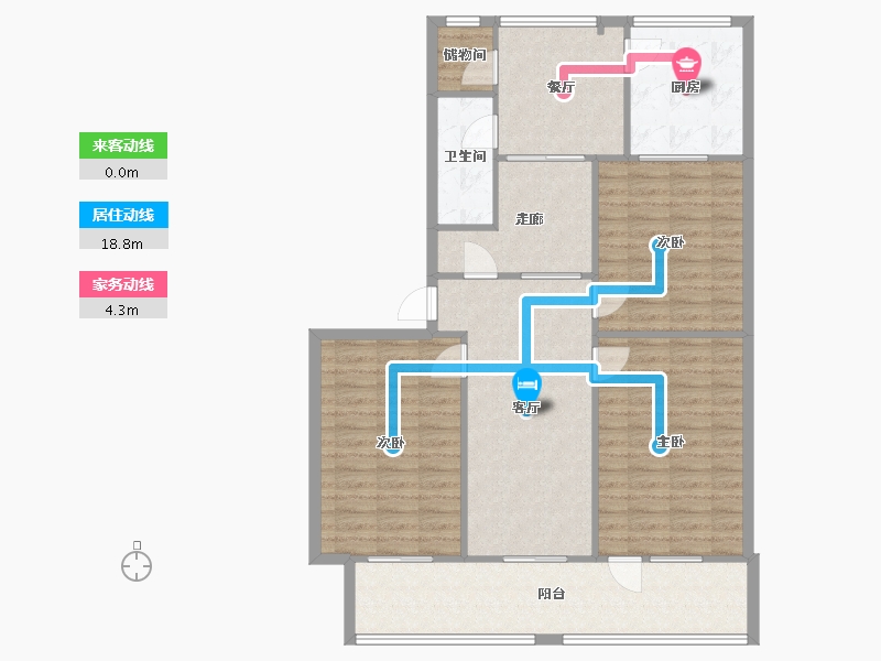 四川省-成都市-滨江中路1号院6号楼-78.40-户型库-动静线