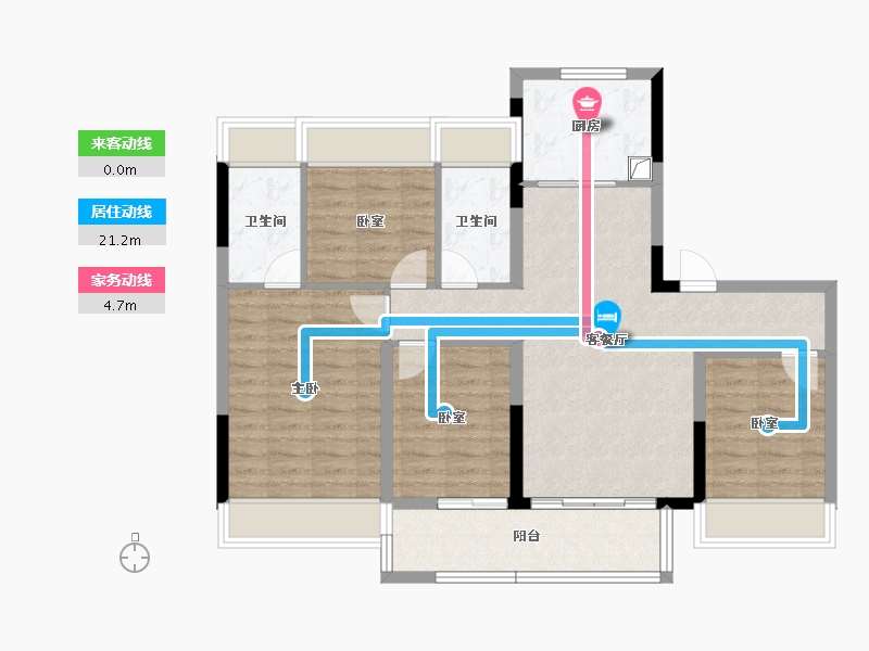 广东省-东莞市-金地名著-91.80-户型库-动静线