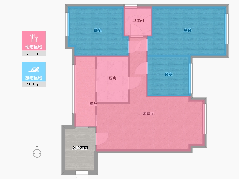 四川省-成都市-合能四季映像-69.30-户型库-动静分区