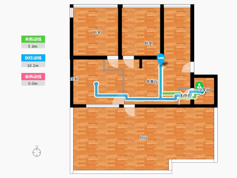 浙江省-丽水市-新建岭小区-135.76-户型库-动静线