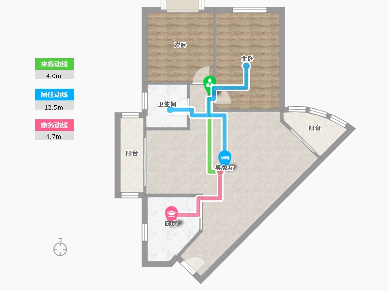 四川省-成都市-印象金沙-80.00-户型库-动静线