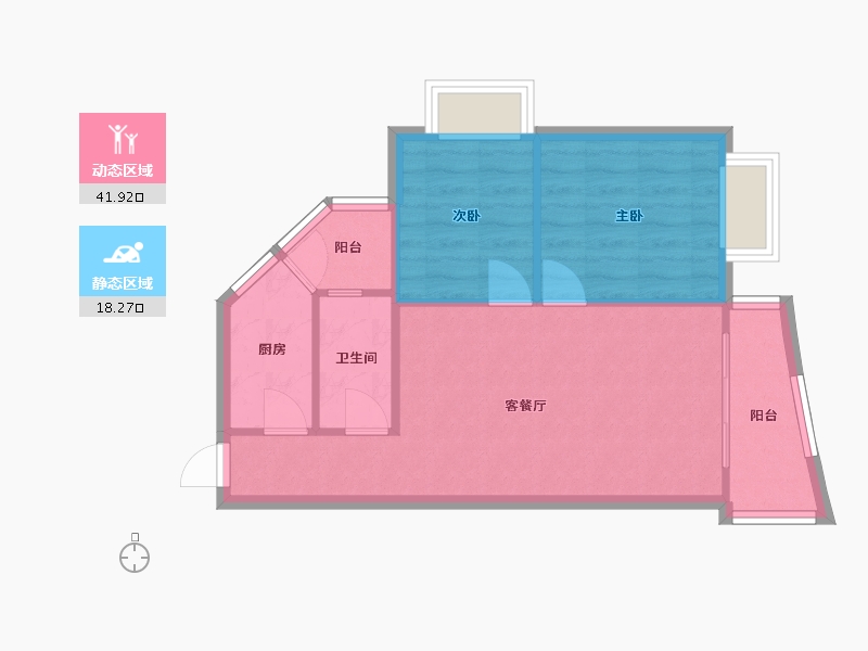 广东省-广州市-富力碧涛湾-55.01-户型库-动静分区