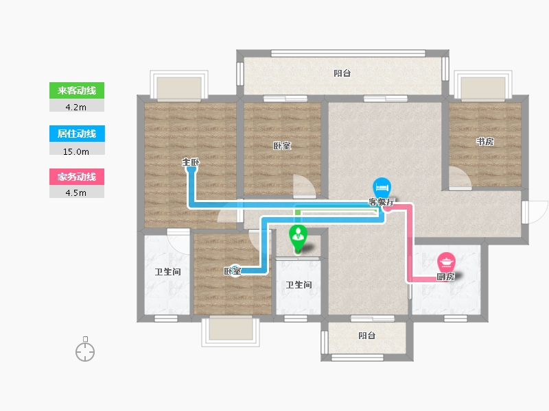 广东省-汕头市-碧桂园-125.00-户型库-动静线