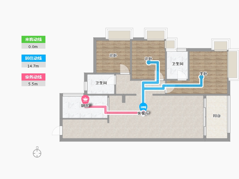 广东省-东莞市-清溪碧桂园-98.00-户型库-动静线