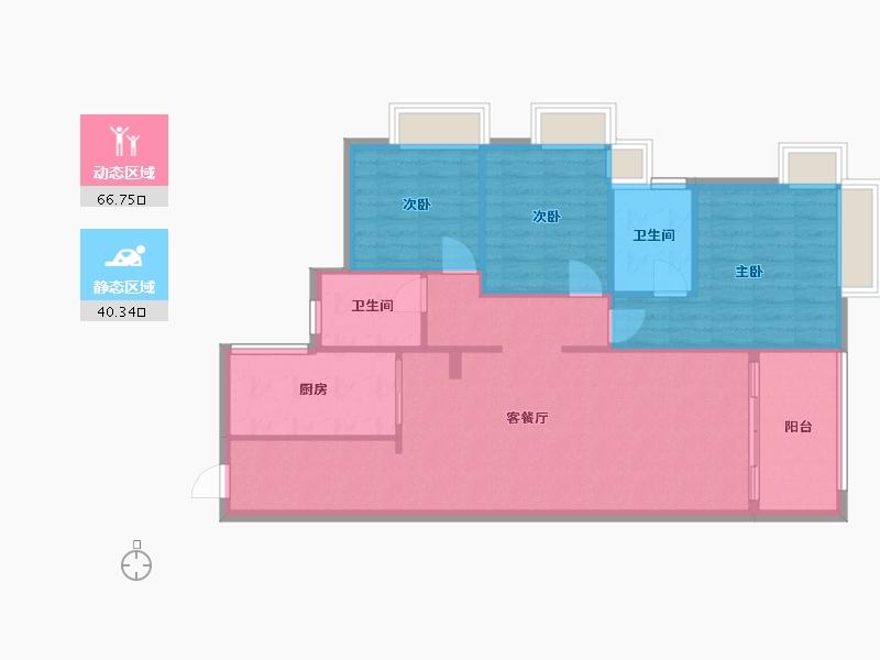 广东省-东莞市-清溪碧桂园-98.00-户型库-动静分区