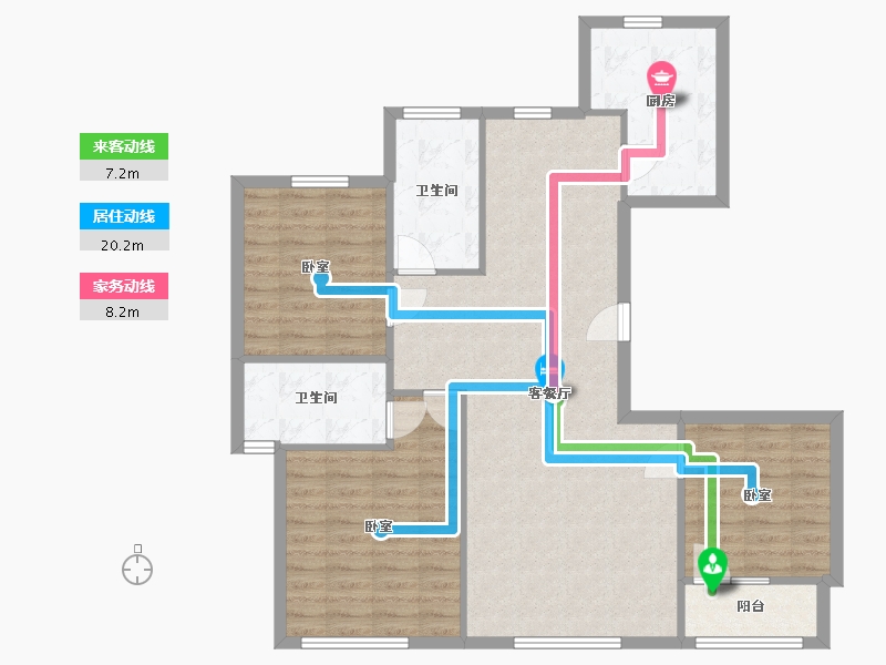 山东省-济南市-德润天玺-西区-108.00-户型库-动静线