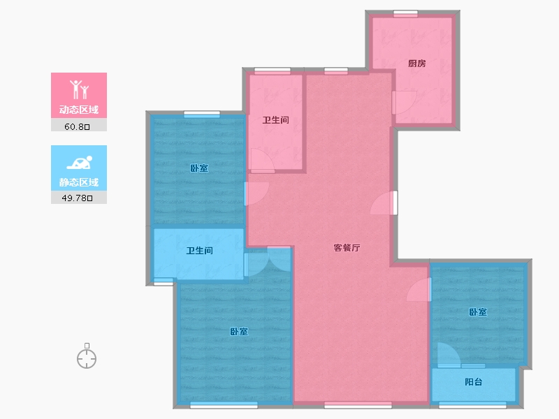 山东省-济南市-德润天玺-西区-108.00-户型库-动静分区