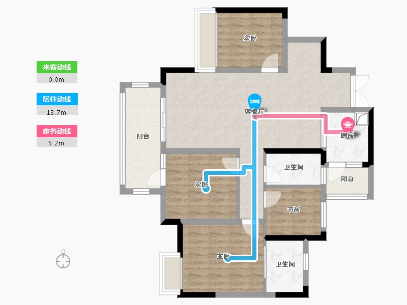 重庆-重庆市-金融街两江融府-100.00-户型库-动静线