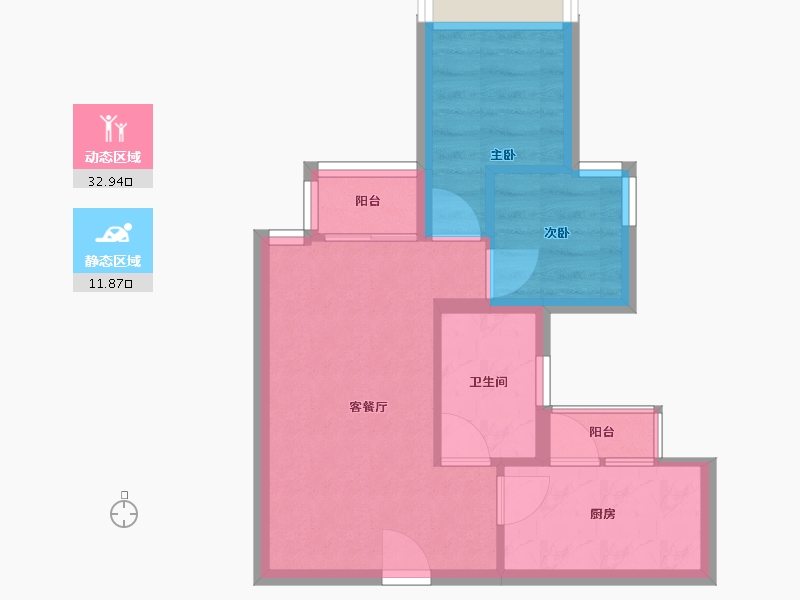 香港特别行政区-元朗区-grand yoho-50.00-户型库-动静分区