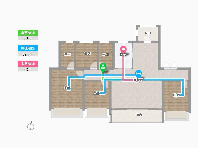 四川省-成都市-中国铁建西派城央-109.01-户型库-动静线