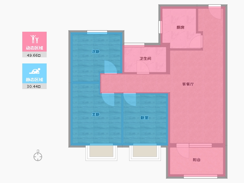 山东省-青岛市-融海·启城-71.20-户型库-动静分区