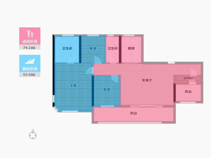 广东省-广州市-保利·四季和颂-112.13-户型库-动静分区