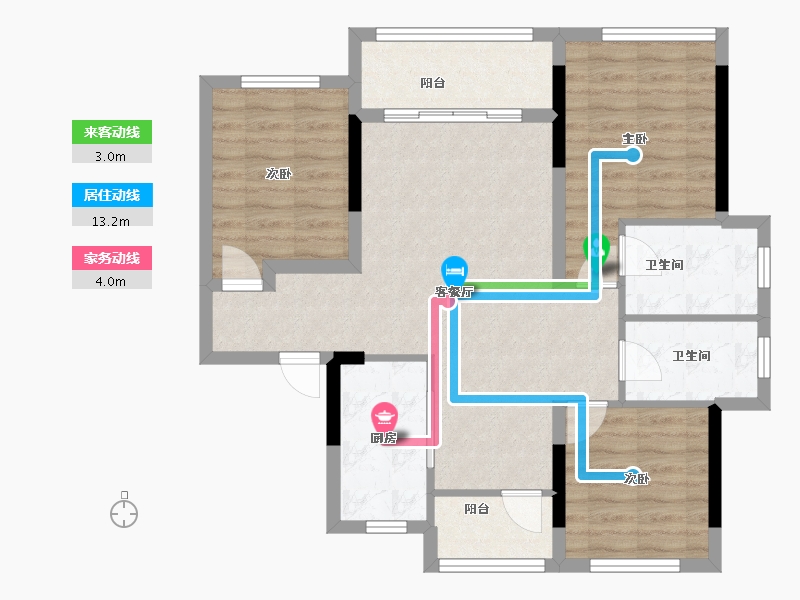 四川省-成都市-中国铁建·青羊樾府-82.57-户型库-动静线