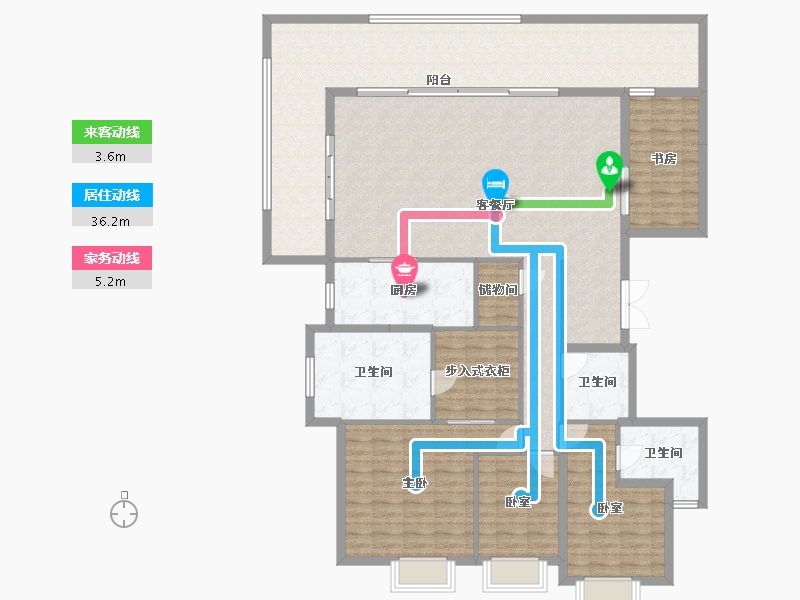 广东省-东莞市-保利和悦滨江-176.98-户型库-动静线