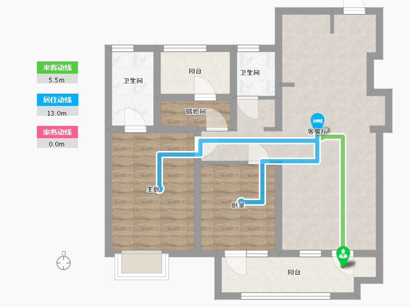 山东省-青岛市-博观星海知海园丨望海园-76.43-户型库-动静线