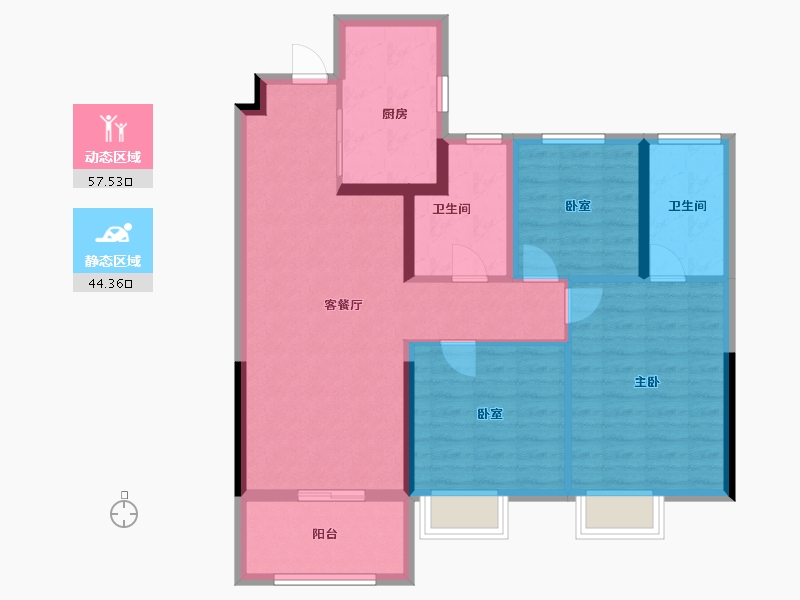 江苏省-常州市-龙控公园名著-91.21-户型库-动静分区