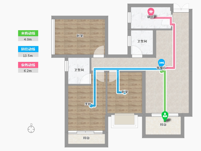 广西壮族自治区-南宁市-荣和伍壹大道-71.71-户型库-动静线