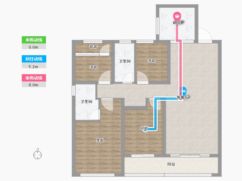 浙江省-杭州市-秦望府-112.02-户型库-动静线