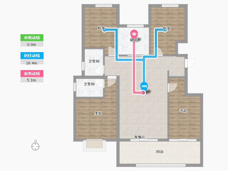 青海省-西宁市-中海·开元壹号丨紫宸-114.90-户型库-动静线