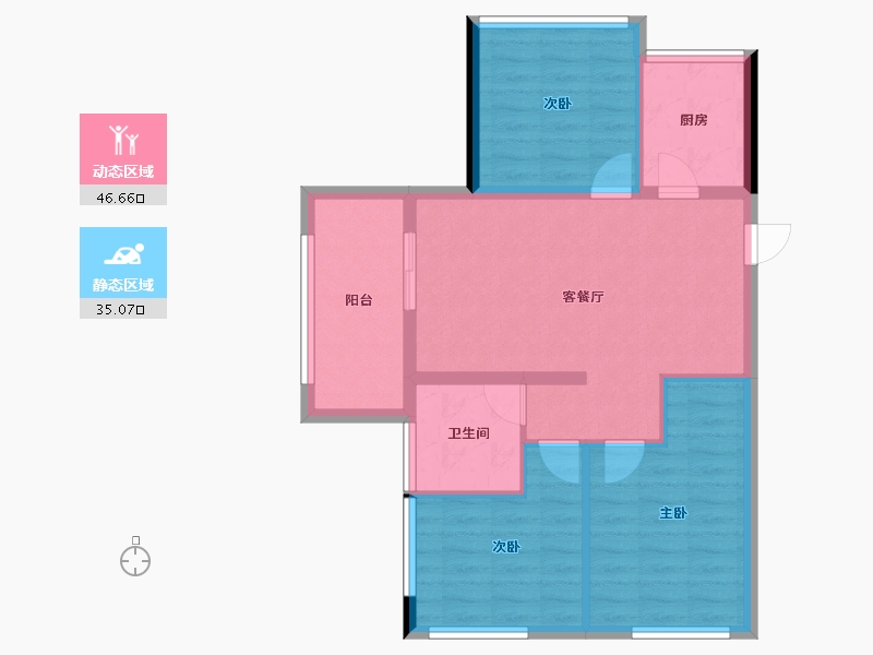 福建省-福州市-建总誉璟-73.22-户型库-动静分区