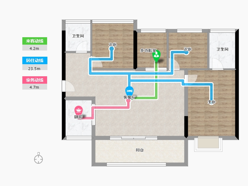 广东省-东莞市-金地名著-96.69-户型库-动静线