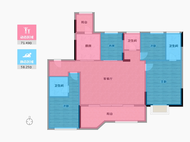 四川省-成都市-三环至绕城-117.31-户型库-动静分区