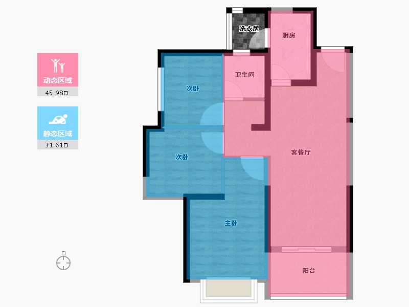 四川省-成都市-天府半岛-71.09-户型库-动静分区