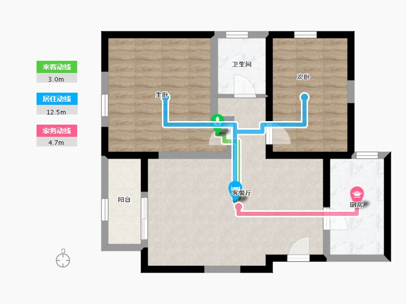 陕西省-咸阳市-林凯城-68.37-户型库-动静线